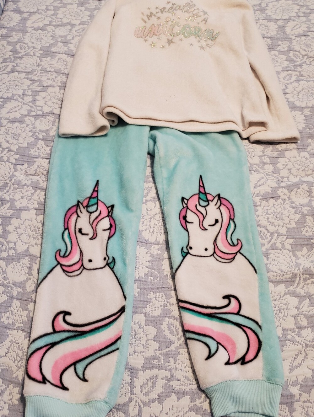 Justice Girls Unicorn Pajama Set
